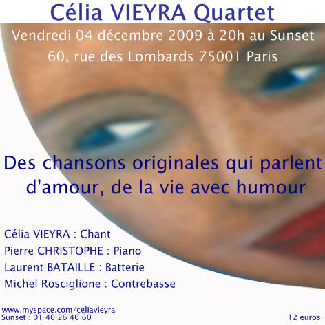 Concert du Célia Vieyra Quartet