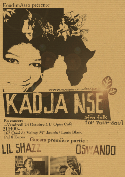 Concert de Kadja Nse à l'Opus avec en guests Lil Shazz et [...]