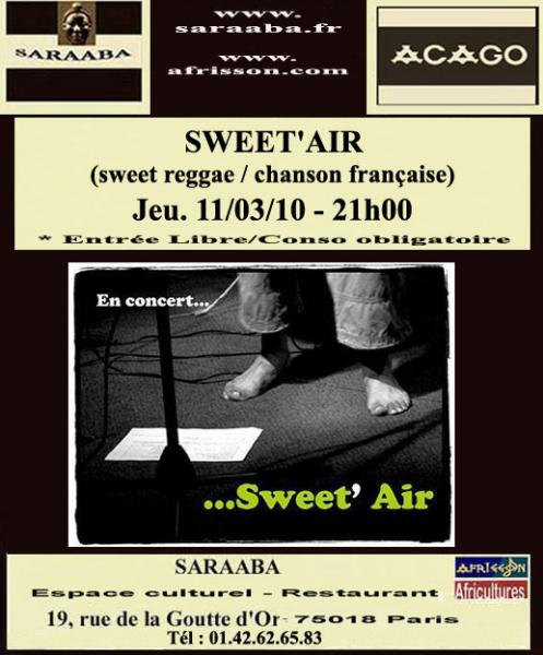 Sweet'Air (sweet reggae / chanson française)