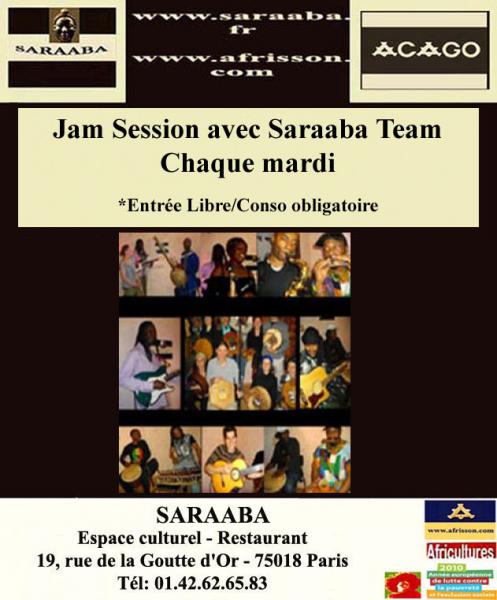 Jam Session avec Saraaba Team - chaque mardi