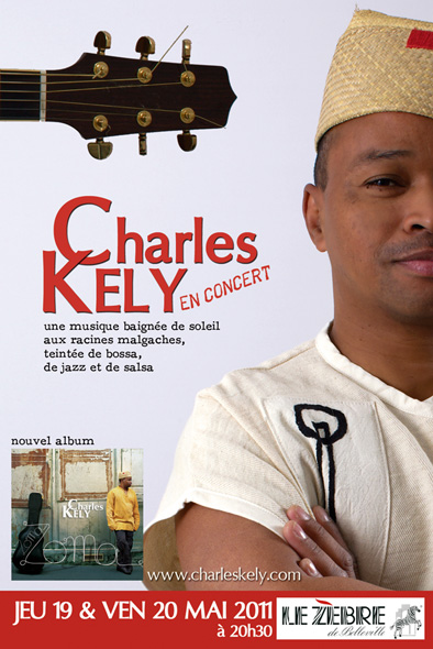 Charles Kely en concert au Zèbre