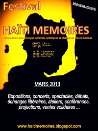 Festival Haïti Mémoires 2013 - 3ème édition