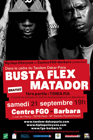 BUSTA FLEX & MATADOR @ CENTRE FGO - BARBARA | 21 SEPTEMBRE