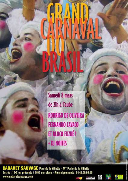 Grand Carnaval do Brasil au Cabaret Sauvage