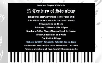 Braeburn Players’ Celebrate A Century of Steinway.