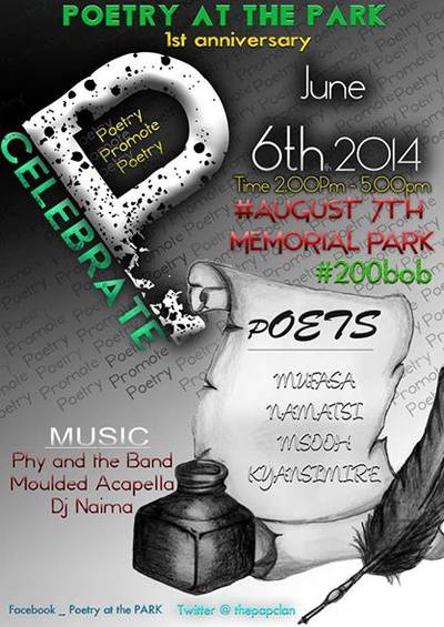 Poetry at the Park: 1st Anniversary