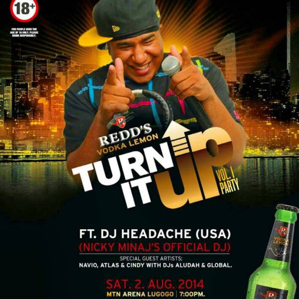 Turn it UP-DJ Headache Live in Kampala