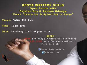 Improving Scriptwriting in Kenya with Cajetan Boy, Reuben [...]