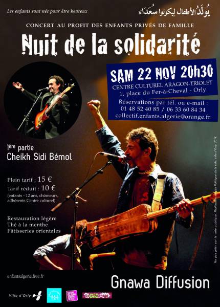 Sidi Bémol et Gnawa Diffusion en concert à Orly