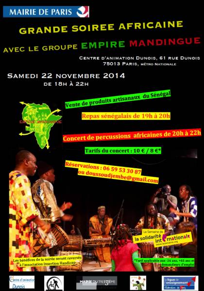 Concert de percussions africaines par le groupe Empire [...]
