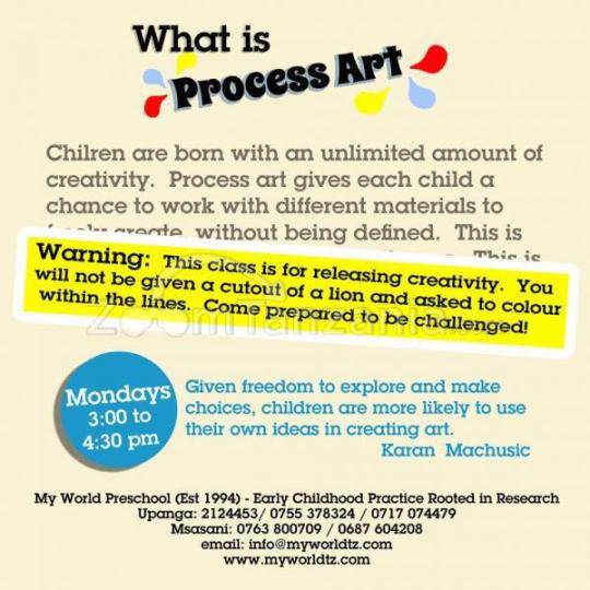 Kids art class: What is process art?