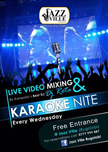 Karaoke Nite Every Wednesday@ Jazz Ville Bugolobi