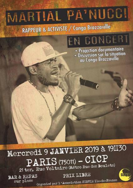 Soirée Congo Brazzavile / Concert de Martial Pa'nucci
