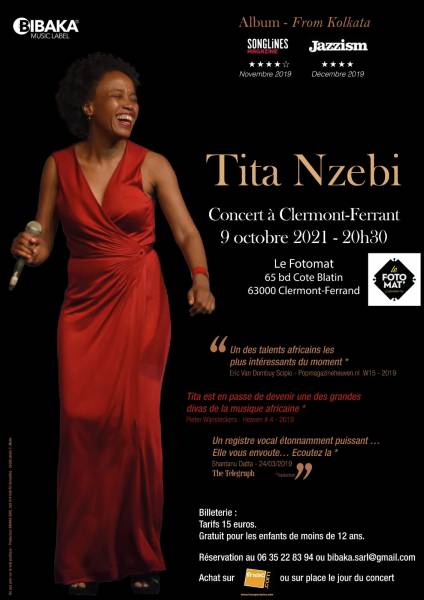 Tita Nzebi en concert au Fotomat à Clermont-Ferrand
