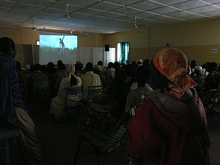 Projection du film "Foly" de Sophie Comtet Kouyat/ Sgou/ Mali/ Janvier 2009.