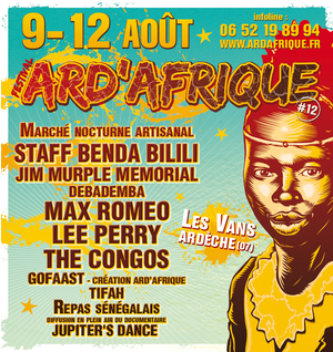 FESTIVAL ARD'AFRIQUE 2012 : du JEUDI 9 au DIMANCHE 12 AOÛT [...]