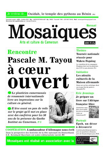 <em>Mosaïques</em> numéro d'octobre 2011