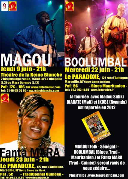 La tournée de Juin des talents de l'AFRO PEPITES SHOW