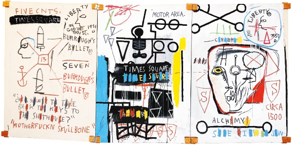 William Burroughs dans l'oeuvre de Jean-Michel Basquiat